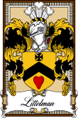 Scottish Coat of Arms Bookplate for Littelman or Littleman