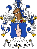 German Wappen Coat of Arms for Friederich