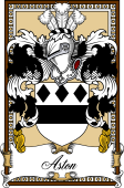Scottish Coat of Arms Bookplate for Aston