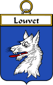 French Coat of Arms Badge for Louvet