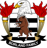 Coat of arms used by the Borland family in the United States of America