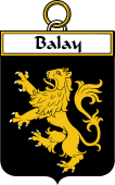 French Coat of Arms Badge for Balay