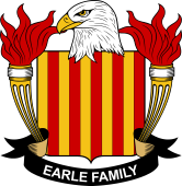 Coat of arms used by the Earle family in the United States of America