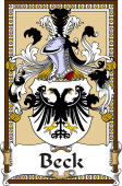 German Coat of Arms Wappen Bookplate  for Beck