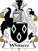 English Coat of Arms for the family Whitacre or Whitaker