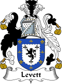 English Coat of Arms for Levett or Leavett