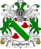 Italian Coat of Arms for Gagliardi