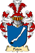v.23 Coat of Family Arms from Germany for Poten