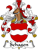 German Wappen Coat of Arms for Schagen