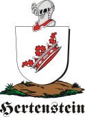 German shield on a mount for Hertenstein