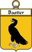 French Coat of Arms Badge for Bastier
