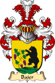 v.23 Coat of Family Arms from Germany for Baier