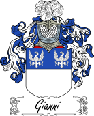 Araldica Italiana Coat of arms used by the Italian family Gianni