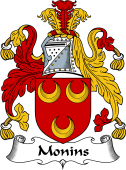 English Coat of Arms for Monins