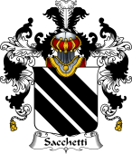 Italian Family Coat of Arms (v.25b) Sacchetti