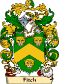 English or Welsh Family Coat of Arms (v.23) for Fitch (Essex and Kent)
