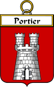 French Coat of Arms Badge for Portier