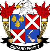 Coat of arms used by the Gerard family in the United States of America