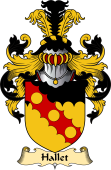 English Coat of Arms (v.23) for the family Hallet