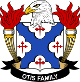 Coat of arms used by the Otis family in the United States of America