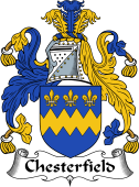 English Coat of Arms for the family Chesterfield