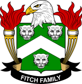 Coat of arms used by the Fitch family in the United States of America