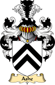 English Coat of Arms (v.23) for the family Ashe