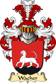 v.23 Coat of Family Arms from Germany for Wacher