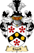 English Coat of Arms (v.23) for the family Edgell