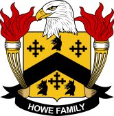 Coat of arms used by the Howe family in the United States of America