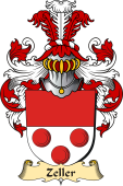 v.23 Coat of Family Arms from Germany for Zeller