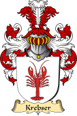 v.23 Coat of Family Arms from Germany for Krebser