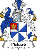 English Coat of Arms for the family Pickard or Picard