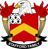 Coat of arms used by the Stafford family in the United States of America