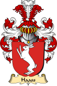 v.23 Coat of Family Arms from Germany for Haass