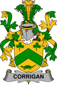Irish Coat of Arms for Corrigan or O'Corrigan