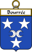 French Coat of Arms Badge for Bourrée