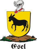 German shield on a mount for Esel