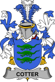 Irish Coat of Arms for Cotter or MacCotter
