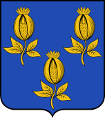 French Family Shield for Grandin or Grondin