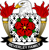 Coat of arms used by the Beverley family in the United States of America