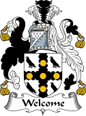 English Coat of Arms for the family Welcome