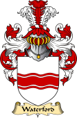 English Coat of Arms (v.23) for the family Waterford
