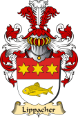 v.23 Coat of Family Arms from Germany for Lippacher