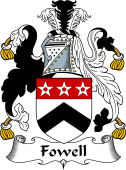 English Coat of Arms for the family Fowell or Vowell