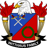 Coat of arms used by the Witthaus family in the United States of America