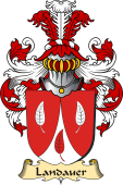 v.23 Coat of Family Arms from Germany for Landauer