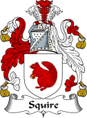 English Coat of Arms for the family Squire