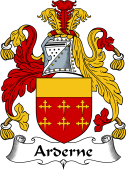 English Coat of Arms for the family Arderne