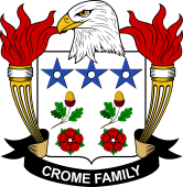 Coat of arms used by the Crome family in the United States of America
